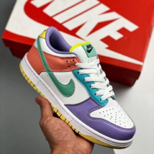 Nike Dunk Low Easter White Green Glow-Sunset Pulse For Sale