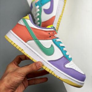 Nike Dunk Low Easter White Green Glow-Sunset Pulse For Sale