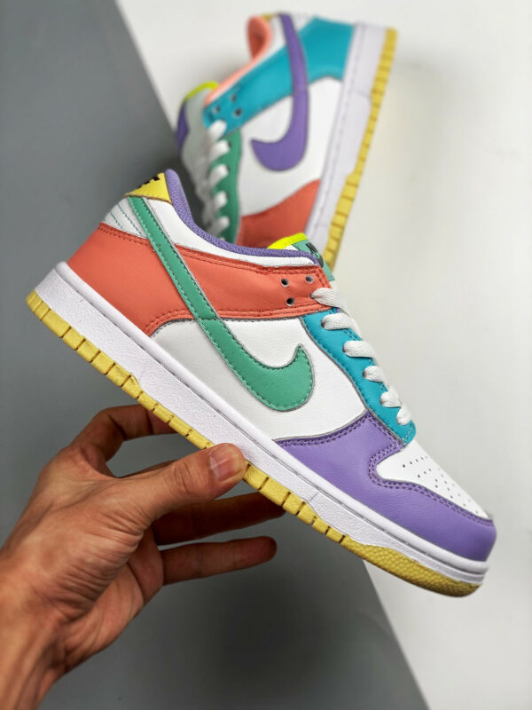 Nike Dunk Low Easter White Green Glow-Sunset Pulse For Sale