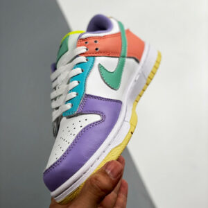 Nike Dunk Low Easter White Green Glow-Sunset Pulse For Sale