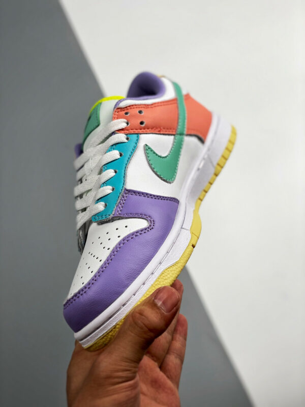 Nike Dunk Low Easter White Green Glow-Sunset Pulse For Sale