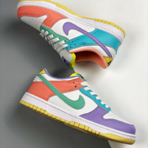 Nike Dunk Low Easter White Green Glow-Sunset Pulse For Sale