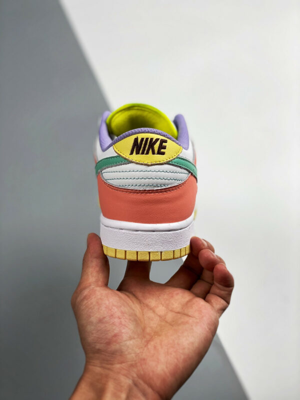 Nike Dunk Low Easter White Green Glow-Sunset Pulse For Sale