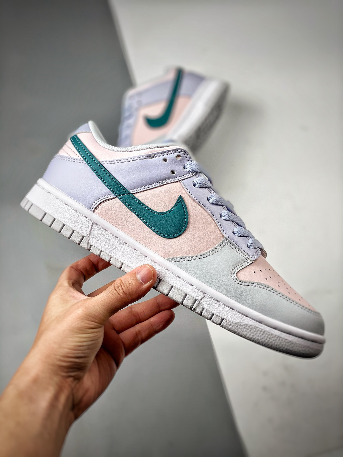 Nike Dunk Low Football Grey Mineral Teal-Pearl Pink FD1232-002 For Sale