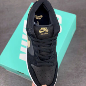 Nike SB Dunk Low Takashi Black Metallic Gold-White For Sale