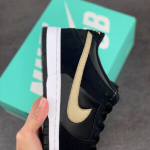 Nike SB Dunk Low Takashi Black Metallic Gold-White For Sale