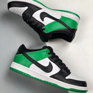 Nike SB Dunk Low Classic Green Black White For Sale