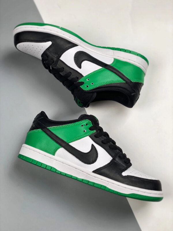 Nike SB Dunk Low Classic Green Black White For Sale