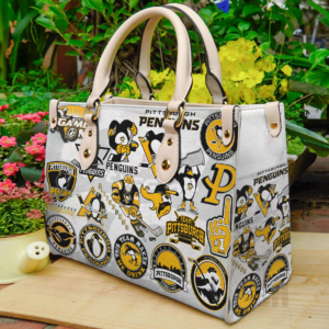 Pittsburgh Penguins Women Leather Hand Bag