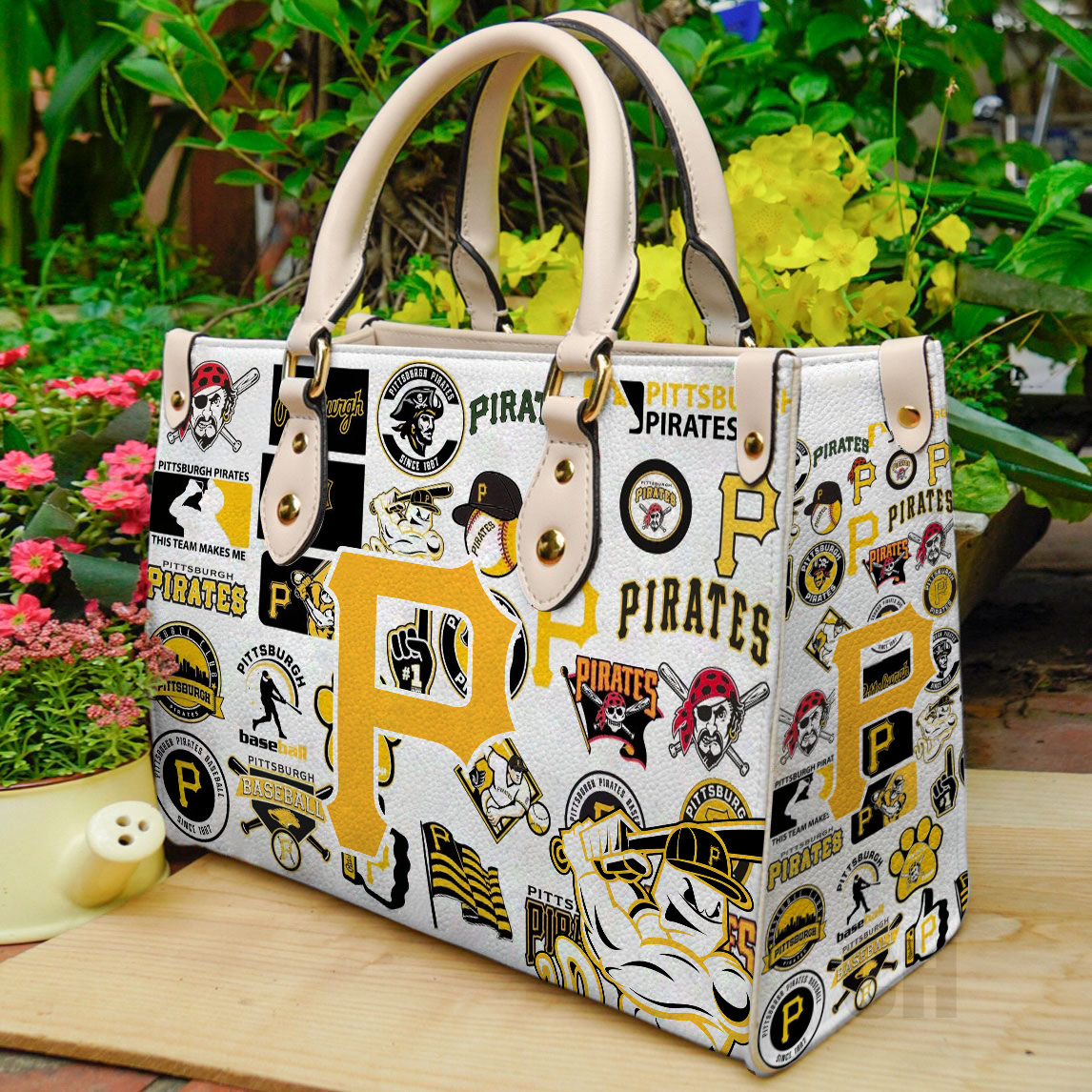 Pittsburgh Pirates Women Leather Hand Bag