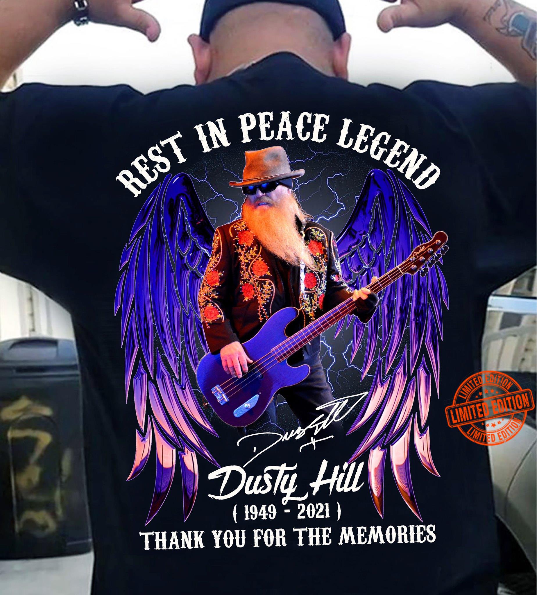 Rest In Peace Legend Dusty Hill Thank You For The Memories T Shirt