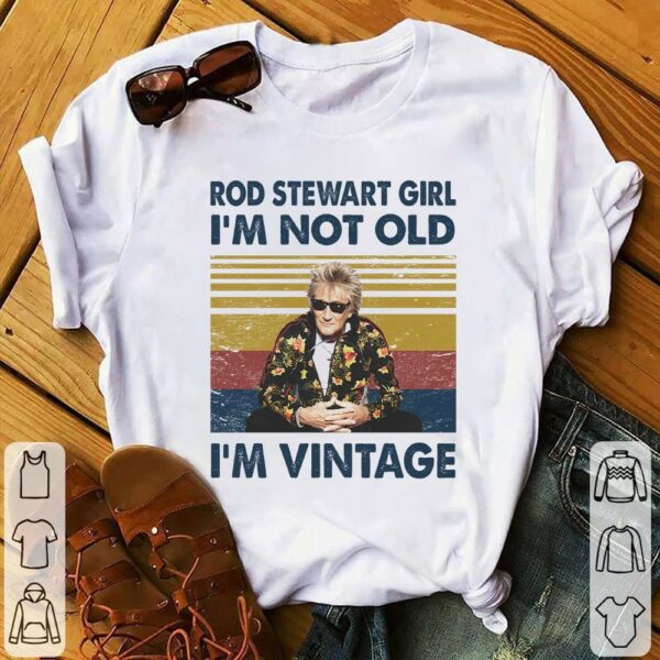 Rod Stewart Girl Im Not Old Im Vintage T Shirt