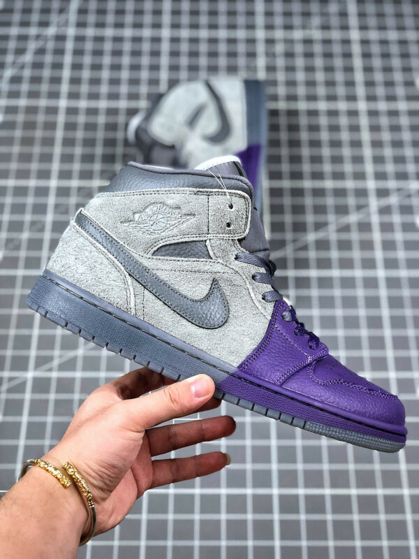 Sheila Rashid x Air Jordan 1 Mid Purple Grey CW5897-005 For Sale