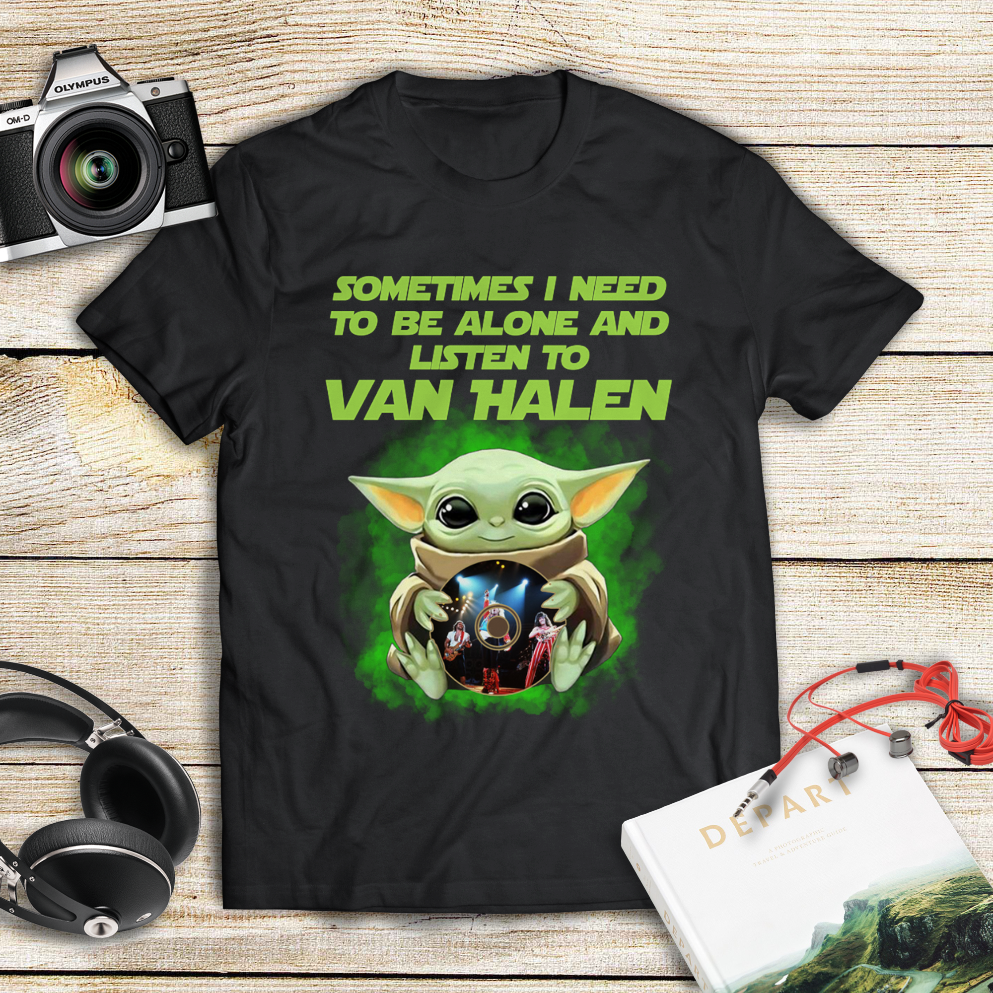 Sometimes I Need To Be Alone And Listen To Van Halen .Png T Shirt