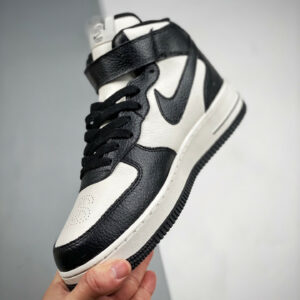 Stussy x Nike Air Force 1 Mid White Black DJ7840-002 For Sale