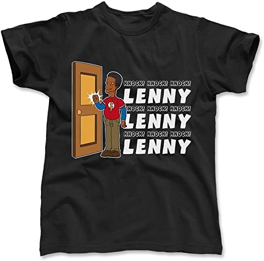 Tee Town Big Bang Theory The Simpsons Lenny Penny Sheldon Cooper Bazinga T Shirt