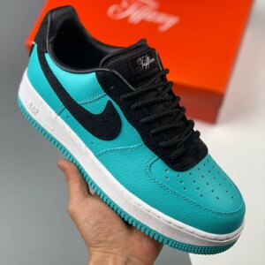 Tiff & Co. x Nike Air Force 1 Low Aqua Black White For Sale