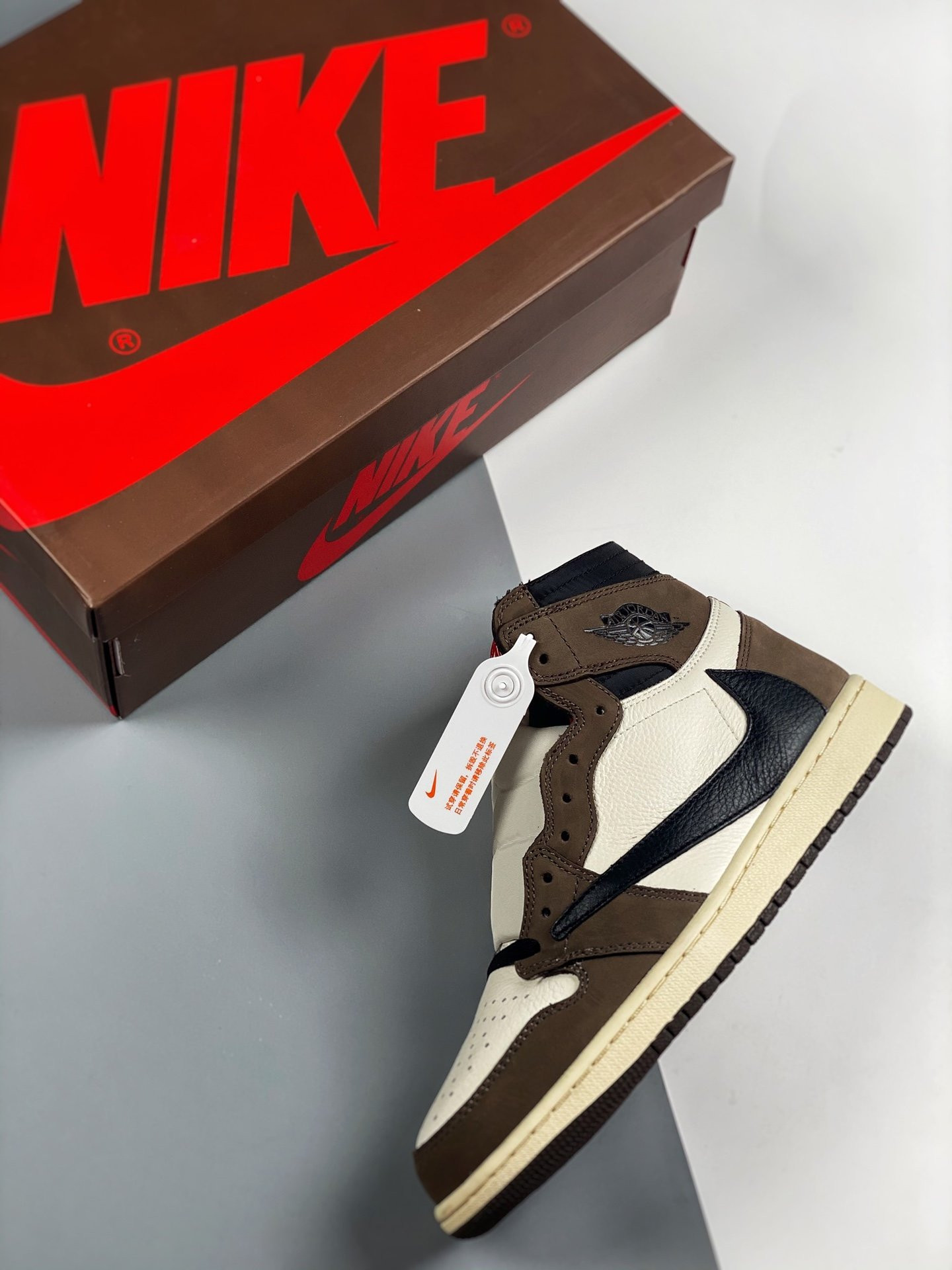 Travis Scott x Air Jordan 1 High OG Backwards Swoosh Mocha