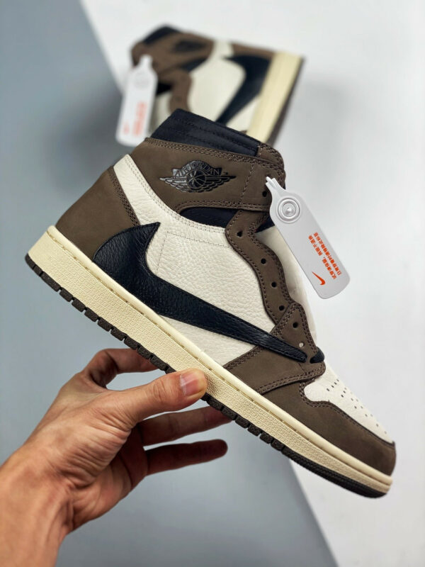 Travis Scott x Air Jordan 1 High OG Backwards Swoosh Mocha