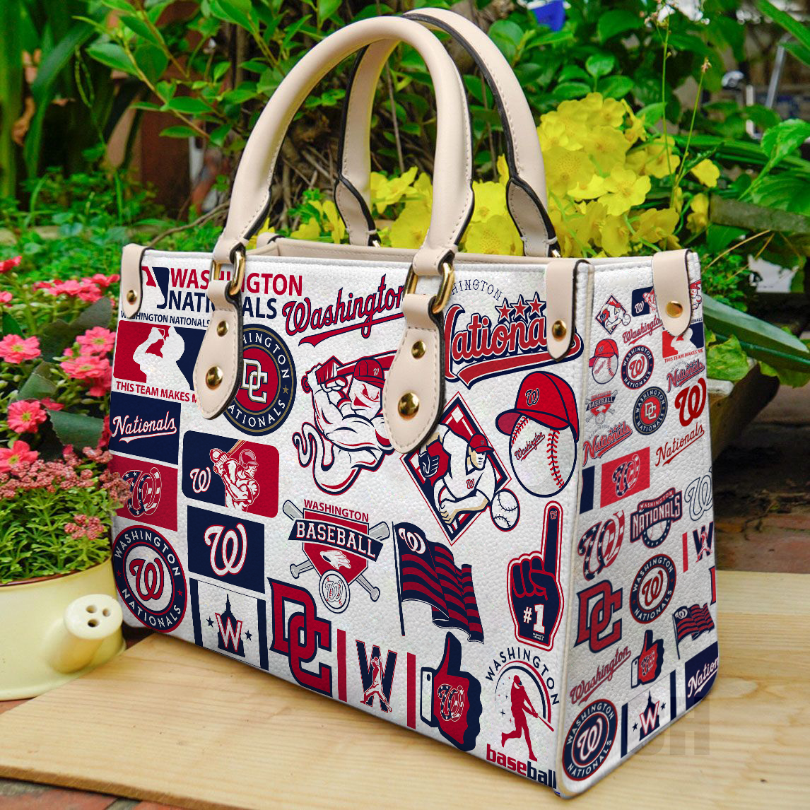 Washington Nationals Women Leather Hand Bag