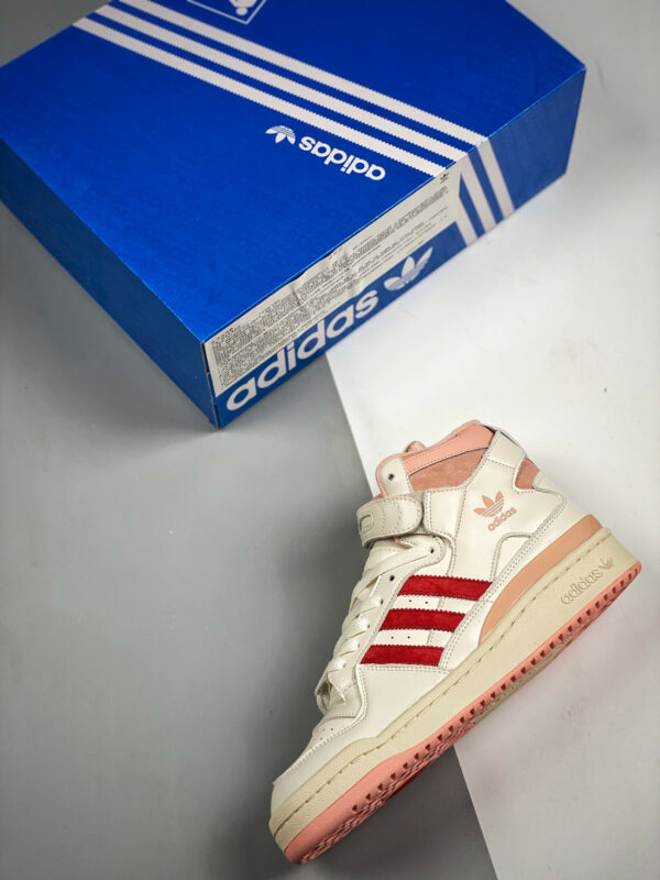 Adidas Forum 84 High Off White Pink Glow-Vivid Red For Sale