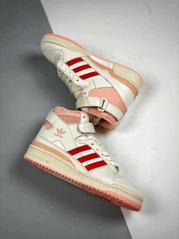 Adidas Forum 84 High Off White Pink Glow-Vivid Red For Sale