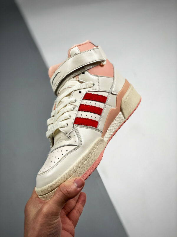 Adidas Forum 84 High Off White Pink Glow-Vivid Red For Sale