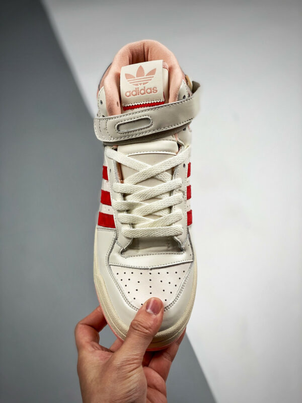 Adidas Forum 84 High Off White Pink Glow-Vivid Red For Sale