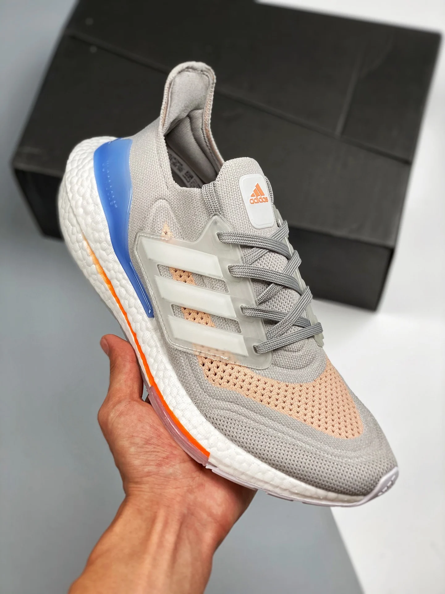 Adidas Ultra Boost 2021 Crystal White Cloud White Glow Pink For Sale