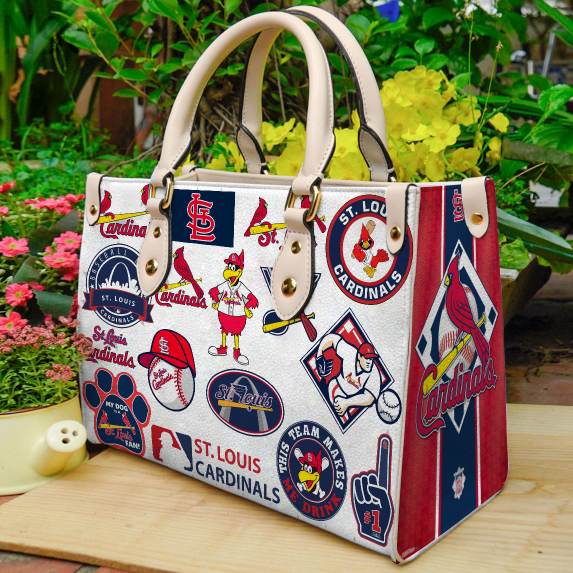 St. Louis Cardinals Women Leather Hand Bag