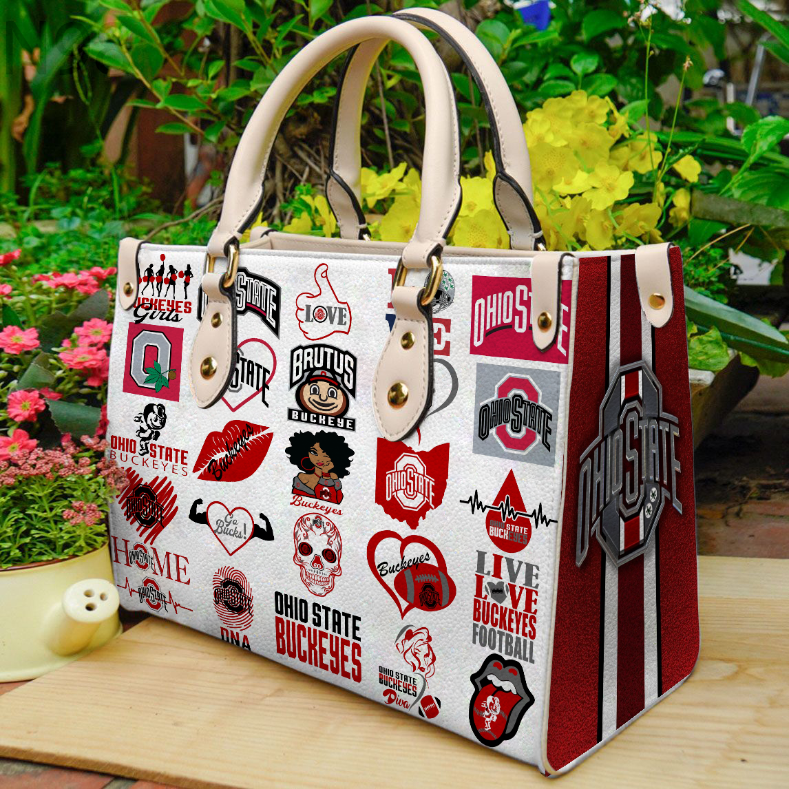 The Ohio State Buckeyes Women Leather Hand Bag