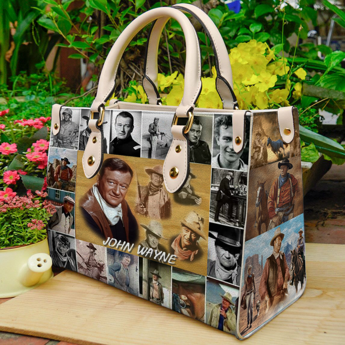 John Wayne Lover Women Leather Hand Bag