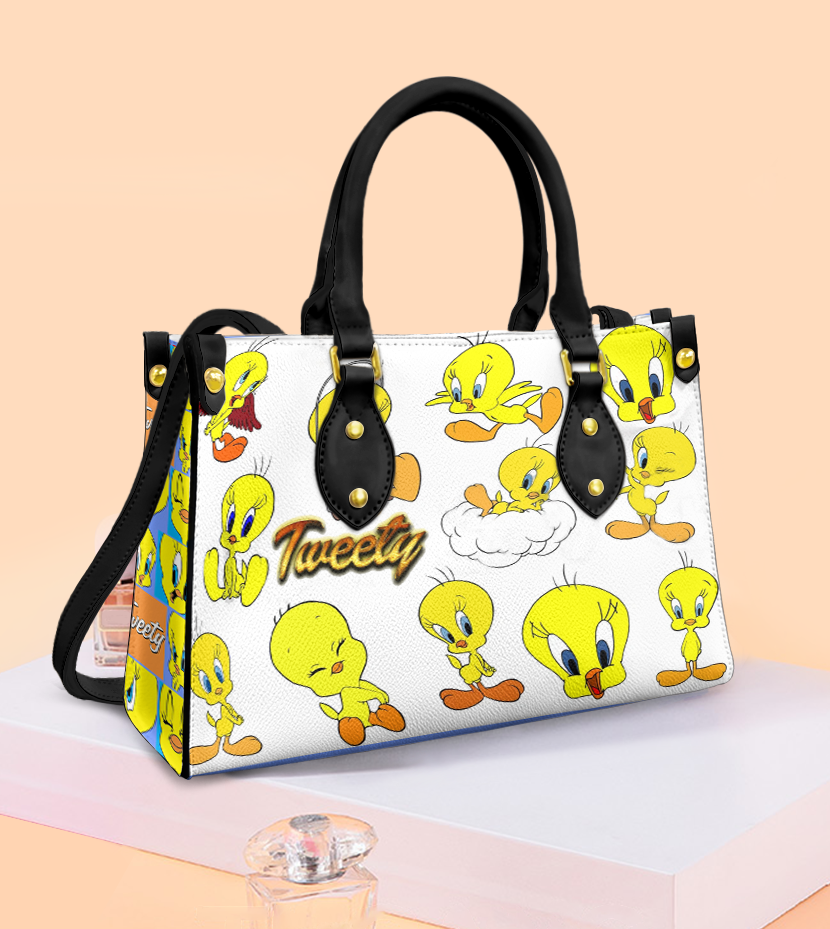 Tweety Bird 4 Women Leather Hand Bag