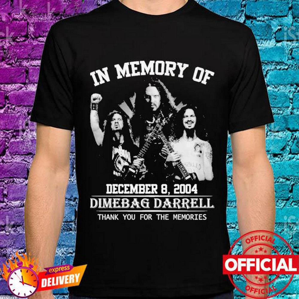 In Memory Of Dimebag Darrell Thank You For The Memories T Shirt