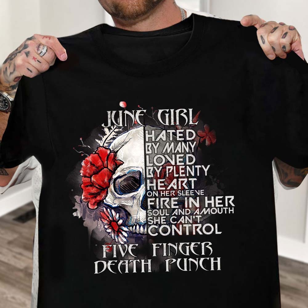 June Girl Five Finger Death Punch Type 4185 T Shirt