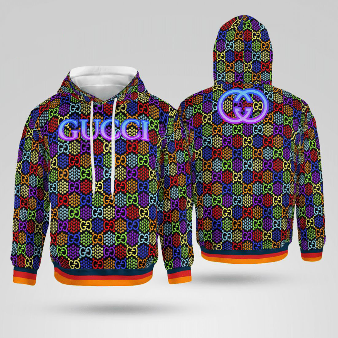 Gucci Multicolor Type 1015 Hoodie Outfit Luxury Fashion Brand