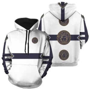 Gianni Versace White Type 788 Hoodie Outfit Fashion Brand Luxury