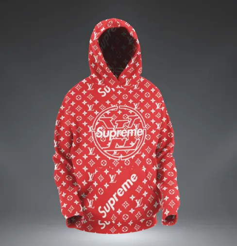 Louis Vuitton Supreme Type 601 Luxury Hoodie Outfit Fashion Brand