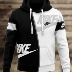 Nike Black White Type 477 Hoodie Outfit Luxury Fashion Brand