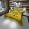 Versace Yellow Logo Brand Bedding Set Bedroom Luxury Bedspread Home Decor