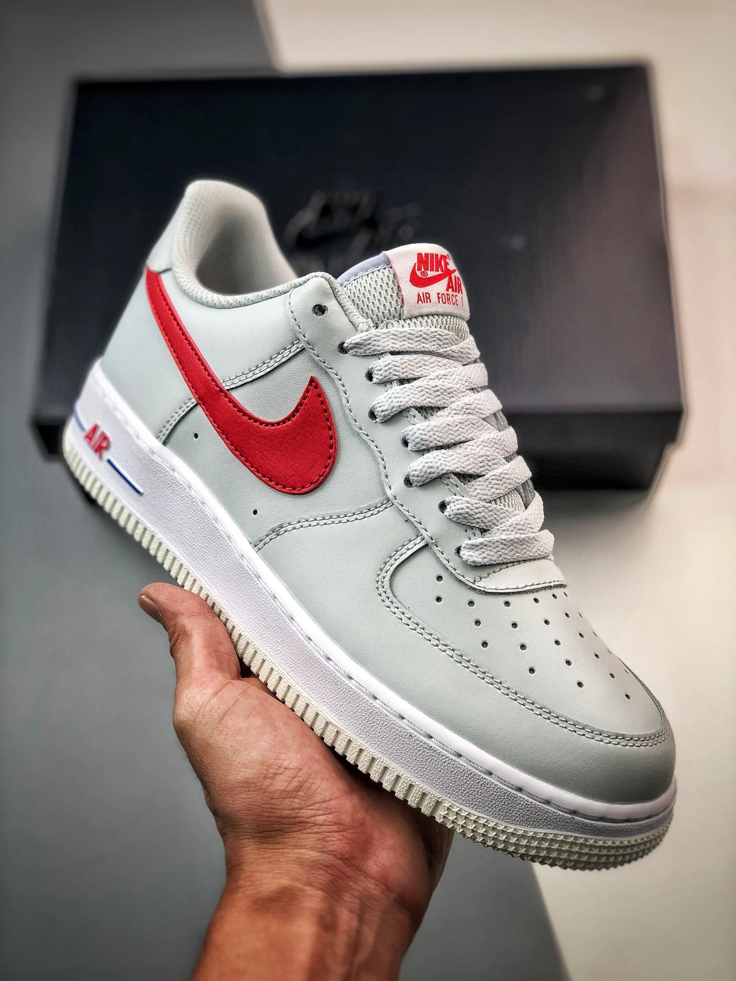 Nike Air Force 1 Low USA White Red-Blue DX2660-001 For Sale