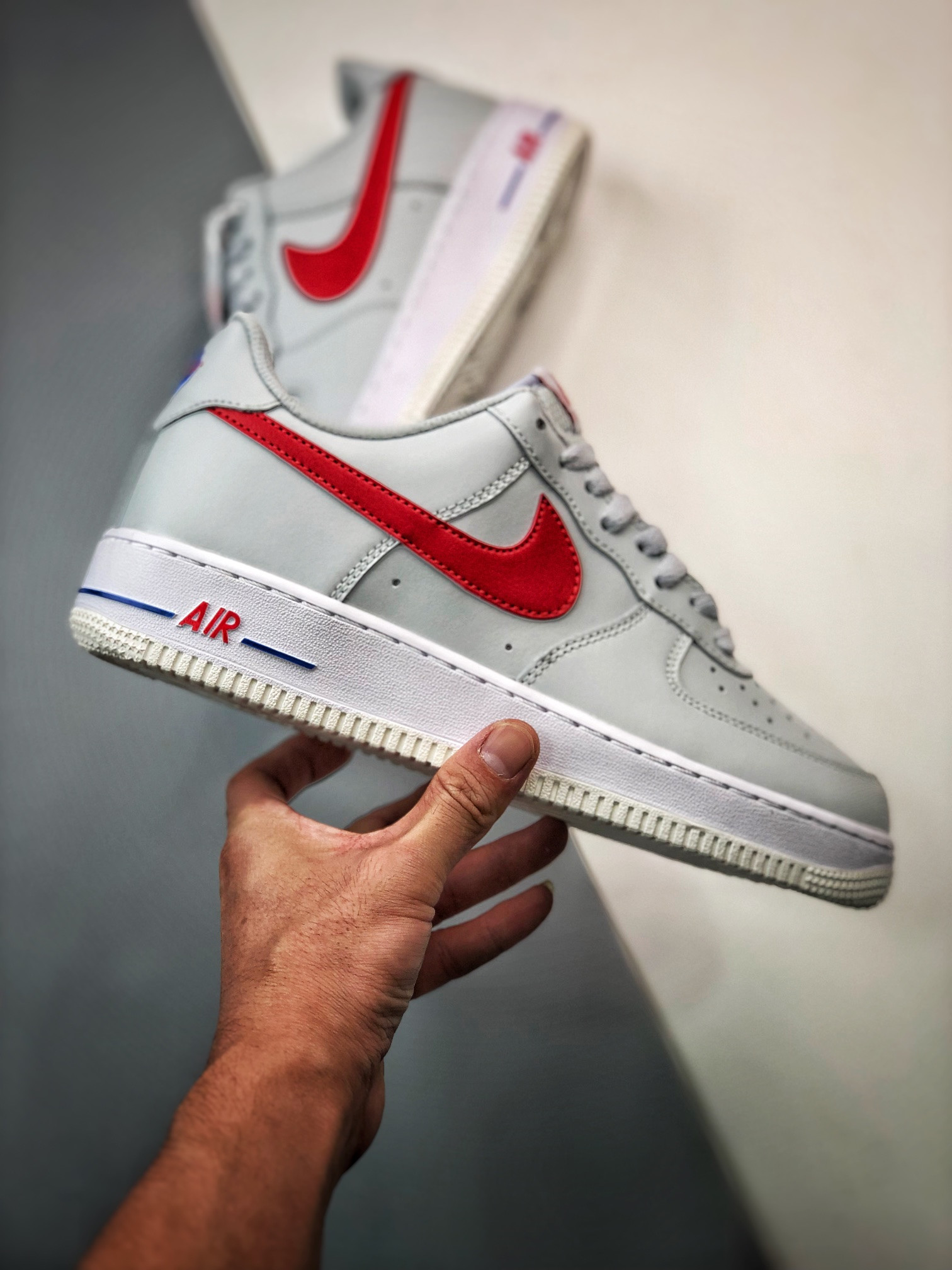 Nike Air Force 1 Low USA White Red-Blue DX2660-001 For Sale