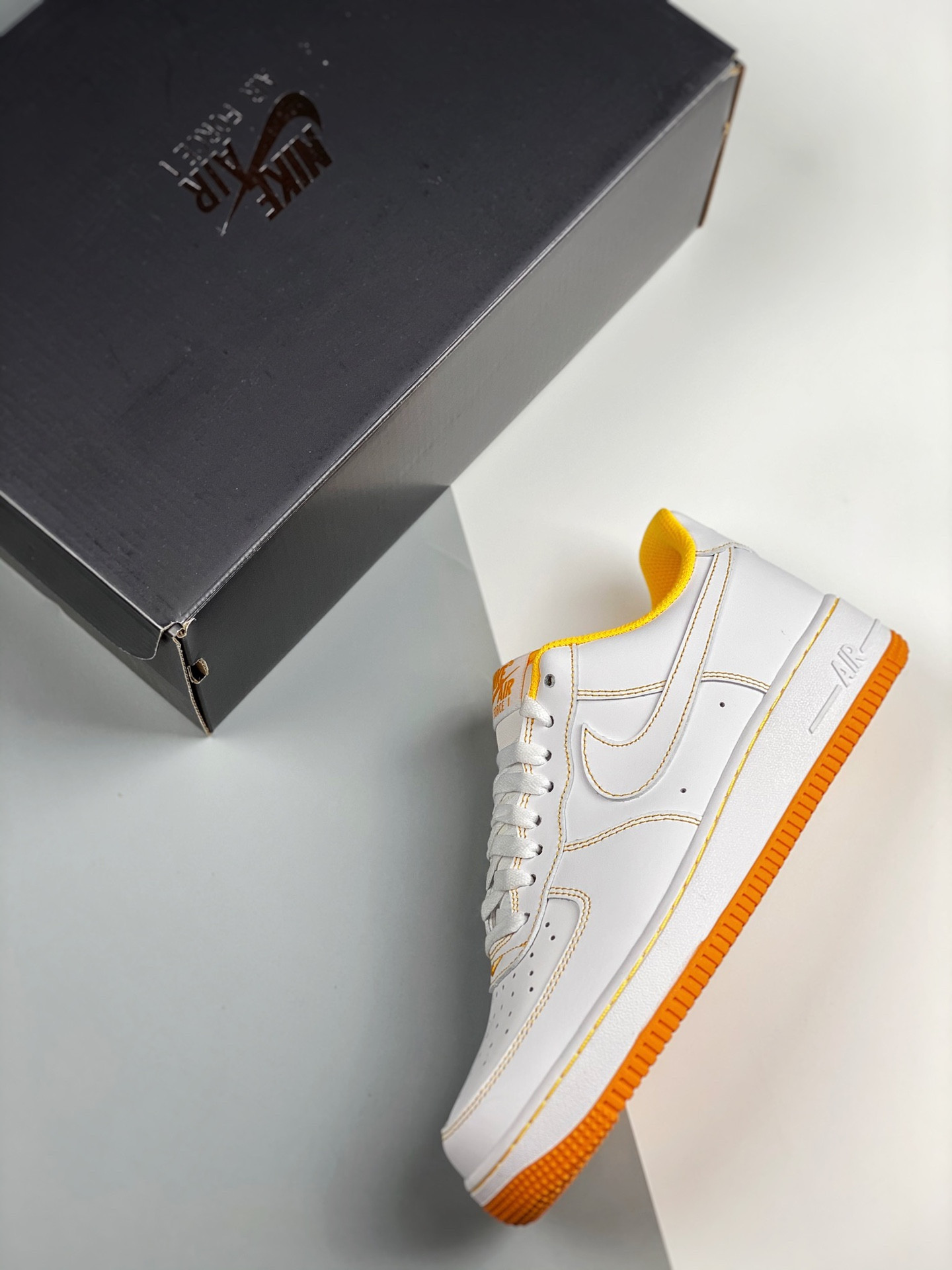 Nike Air Force 1 Low White White-Laser Orange For Sale