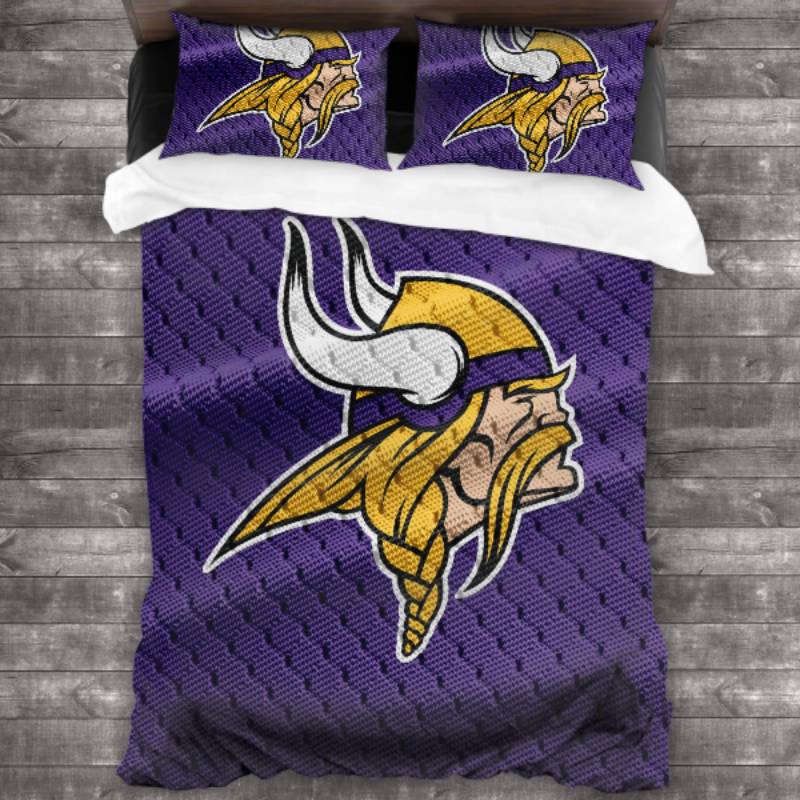 Minnesota Vikings Logo Type 593 Bedding Sets Sporty Bedroom Home Decor