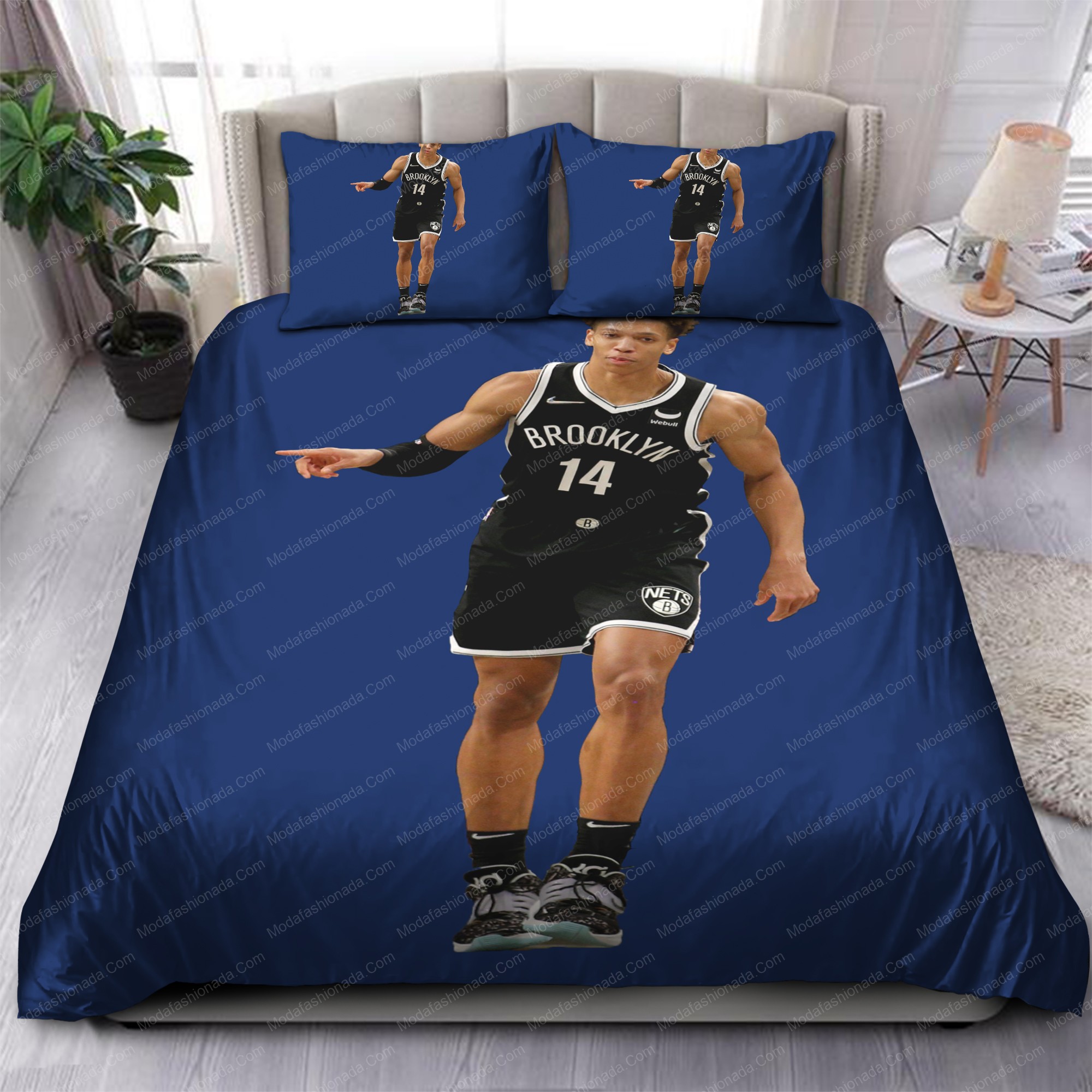 Kessler Edwards Brooklyn Nets Nba 147 Logo Type 1087 Bedding Sets Sporty Bedroom Home Decor