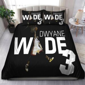 Legend Dwyane Wade Miami Heat Nba 61 Logo Type 1181 Bedding Sets Sporty Bedroom Home Decor