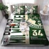 Giannis Antetokounmpo Milwaukee Bucks Nba 16 Logo Type 1224 Bedding Sets Sporty Bedroom Home Decor