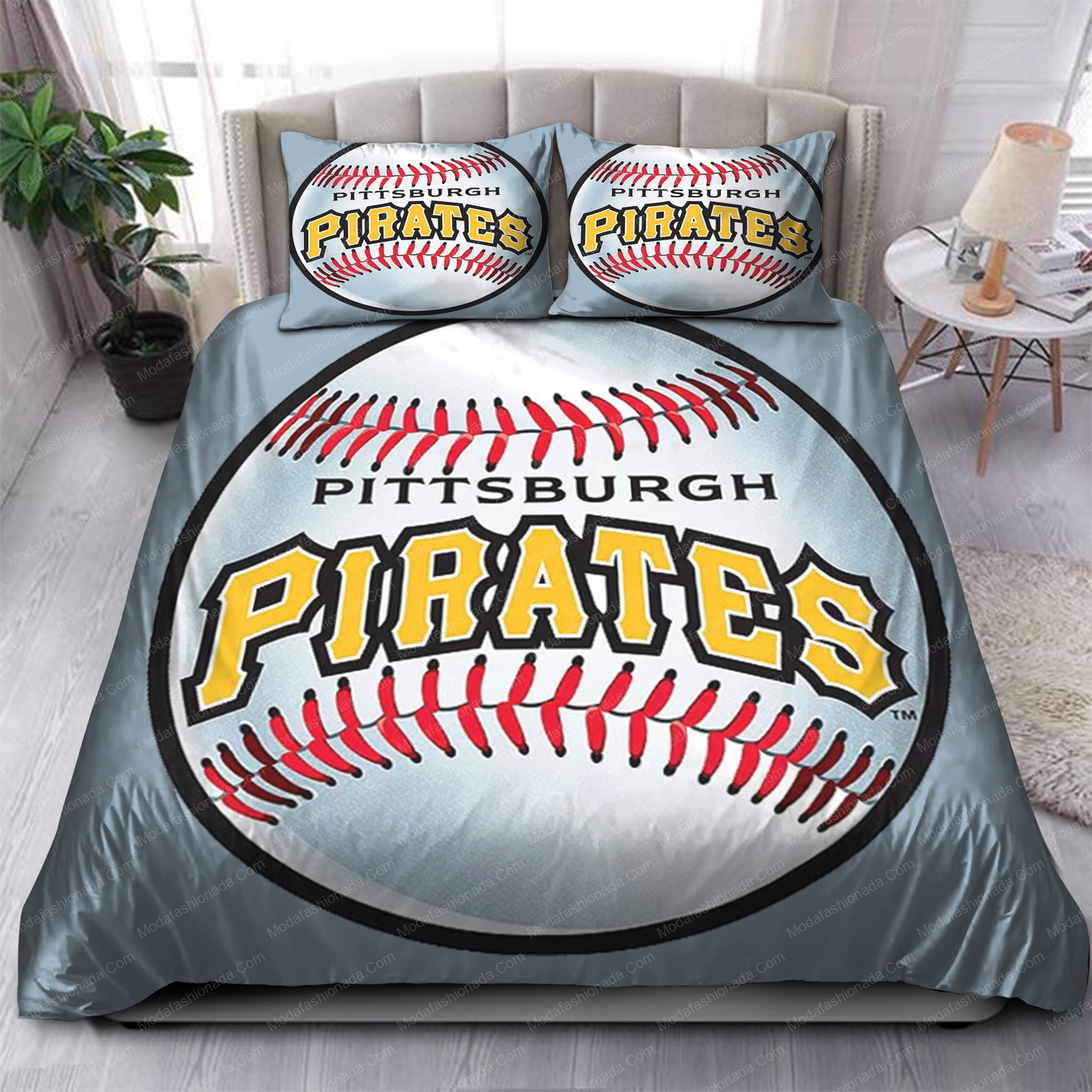 Ball Pittsburgh Pirates Mlb 148 Logo Type 1324 Bedding Sets Sporty Bedroom Home Decor