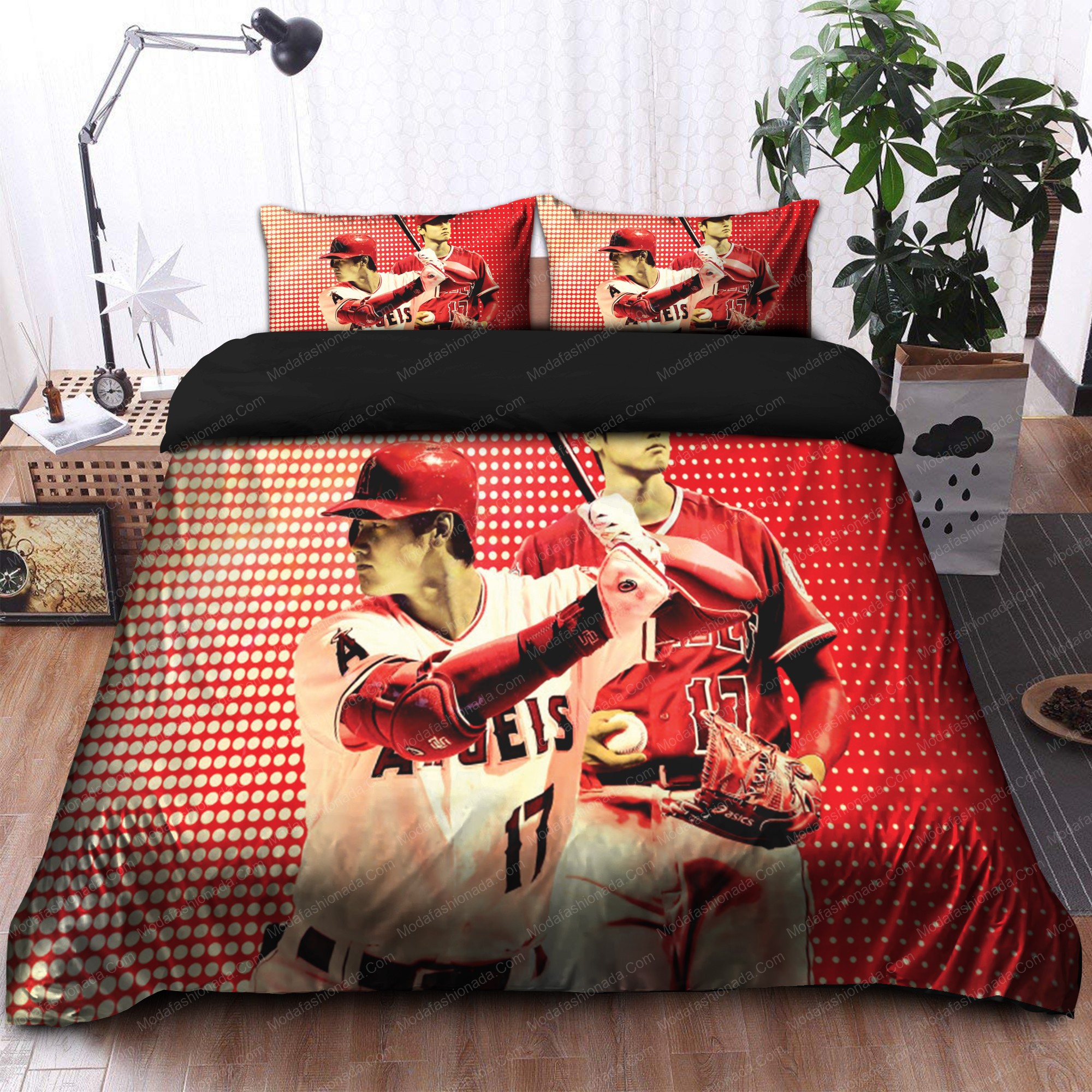 Japanese Shohei Ohtani Los Angeles Angels Mlb 27 Logo Type 1444 Bedding Sets Sporty Bedroom Home Decor
