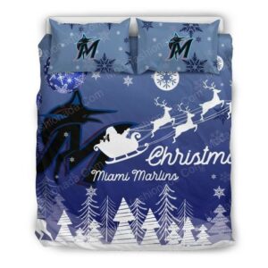 Miami Marlins Baseball Sport 3 Logo Type 1516 Bedding Sets Sporty Bedroom Home Decor
